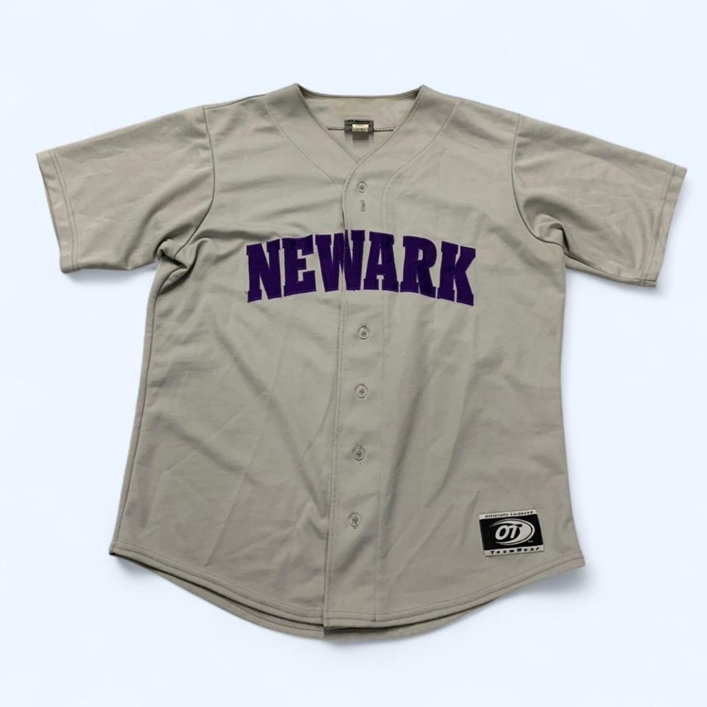 Newark Purple & Gray Baseball Jersey - Adult Large